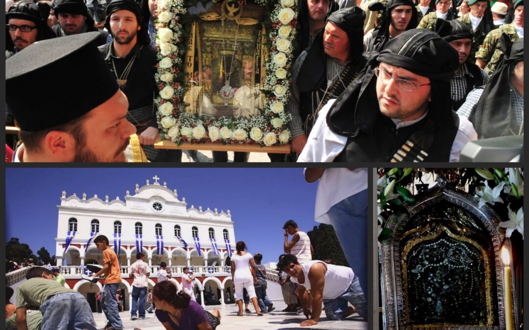 Με μεγάλες τιμές εορτάζεται η Κοίμηση της Θεοτόκου σε διάφορα μέρη της Ελλάδας