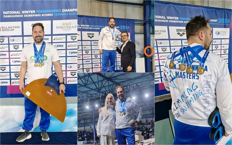 “Σάρωσε” ο Ε. Παντούλας – Κατέκτησε τέσσερα μετάλλια στο Πανελλήνιο Πρωτάθλημα Τεχνικής Κολύμβησης Masters