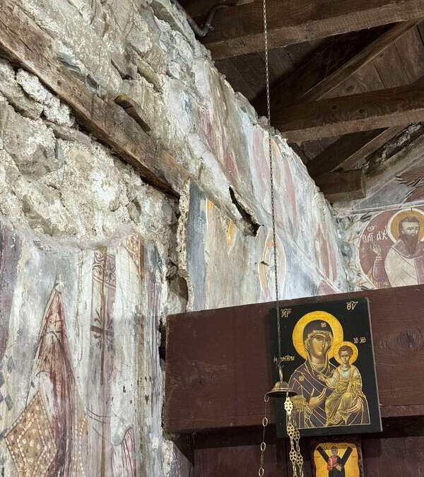 Με κατάρρευση κινδυνεύει ο ναός της Υπαπαντής στα Λεπιανά του Δήμου Κεντρικών Τζουμέρκων