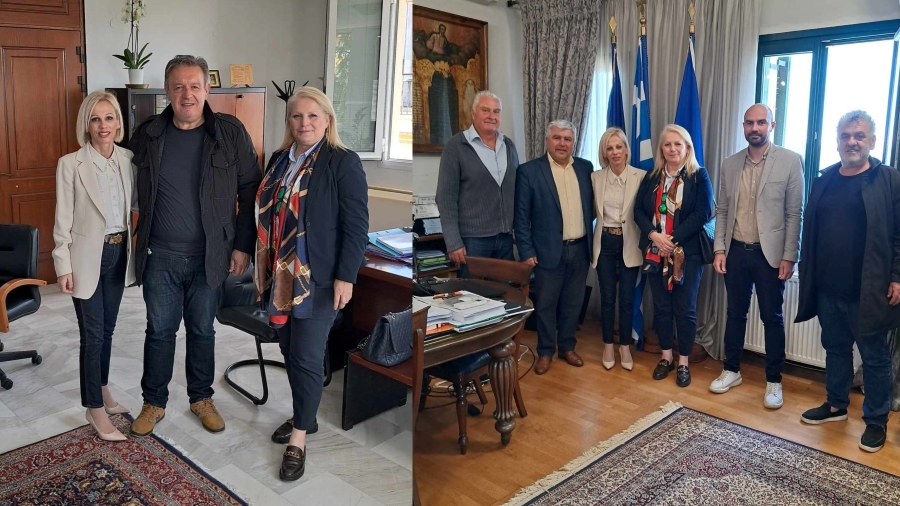 Κατερίνα Ρίζου: Συνάντηση με τους Δημάρχους Ζηρού κ. Ζυγούρη και Πρεβέζας, κ. Γεωργάκο
