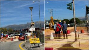 Χωρίς φανάρια από την Κυριακή, ο κόμβος του ΠΕΑΚΙ