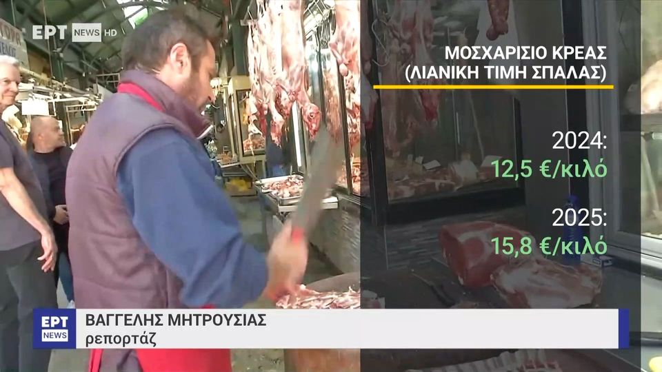 ΕΛΣΤΑΤ: Ανατιμήσεις στο αιγοπρόβειο κρέας (βίντεο)
