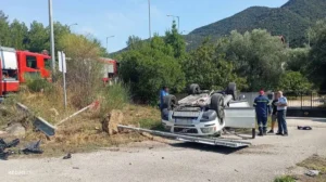 Τροχαίο στην Εγνατία Οδό στο Λαδοχώρι: Πέντε τραυματίες, ανάμεσά τους τρία παιδιά