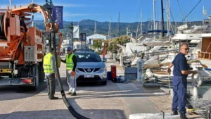 Άσκηση αντιμετώπισης θαλάσσιας ρύπανσης στη Μαρίνα Λευκάδας