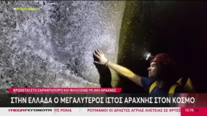 Στο Σαραντάπορο ο μεγαλύτερος ιστός αράχνης στον κόσμο! (βίντεο)
