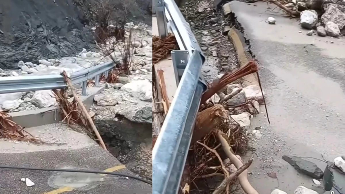 Κατέρρευσε καινούργια γέφυρα που συνέδεε τη Σκέζα με τον Μακρύκαμπο στα Άγναντα Άρτας
