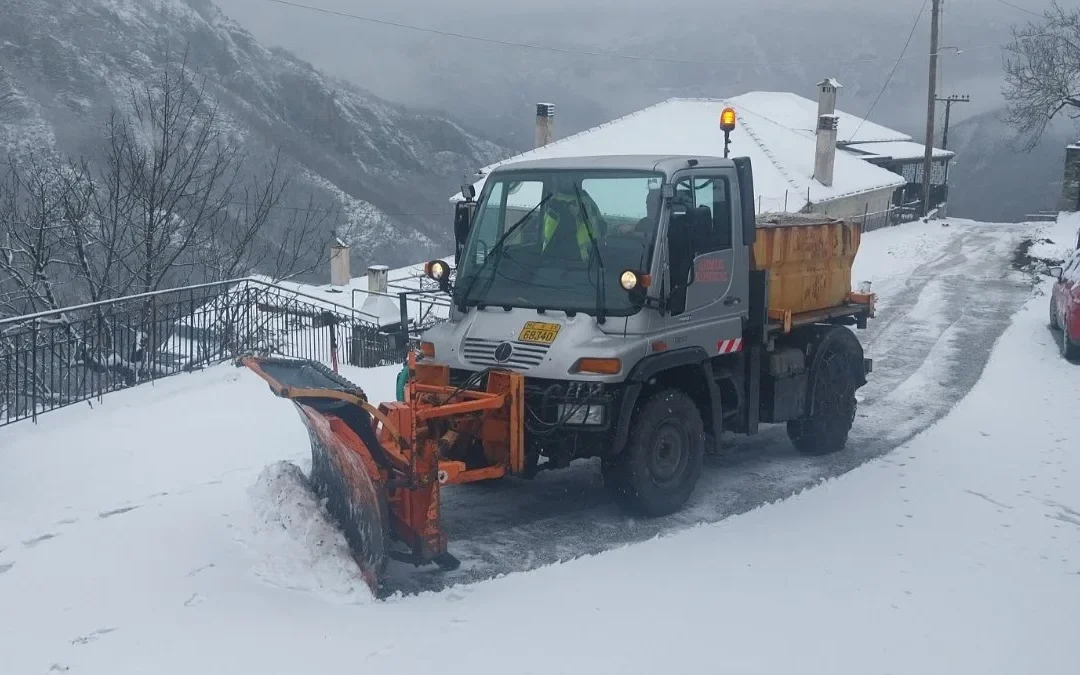 Χιονοπτώσεις και παγετός στην Κόνιτσα: Οδηγίες και τηλέφωνα ανάγκης