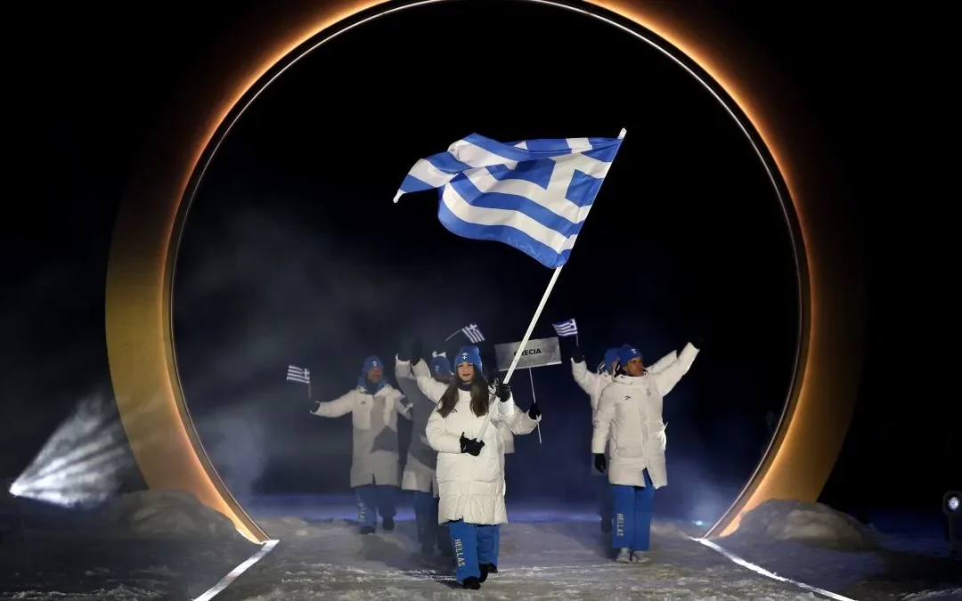 Η Ελλάδα άνοιξε την παρέλαση στους Χειμερινούς Ολυμπιακούς σε Πρεντάτσο και Κορτίνα (video)