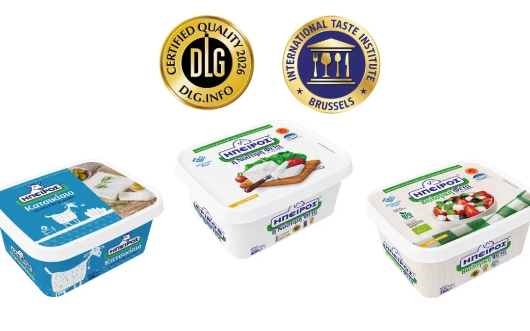 4 νέα βραβεία για τη φέτα ΗΠΕΙΡΟΣ και το ΗΠΕΙΡΟΣ Κατσικίσιο από DLG και ITI