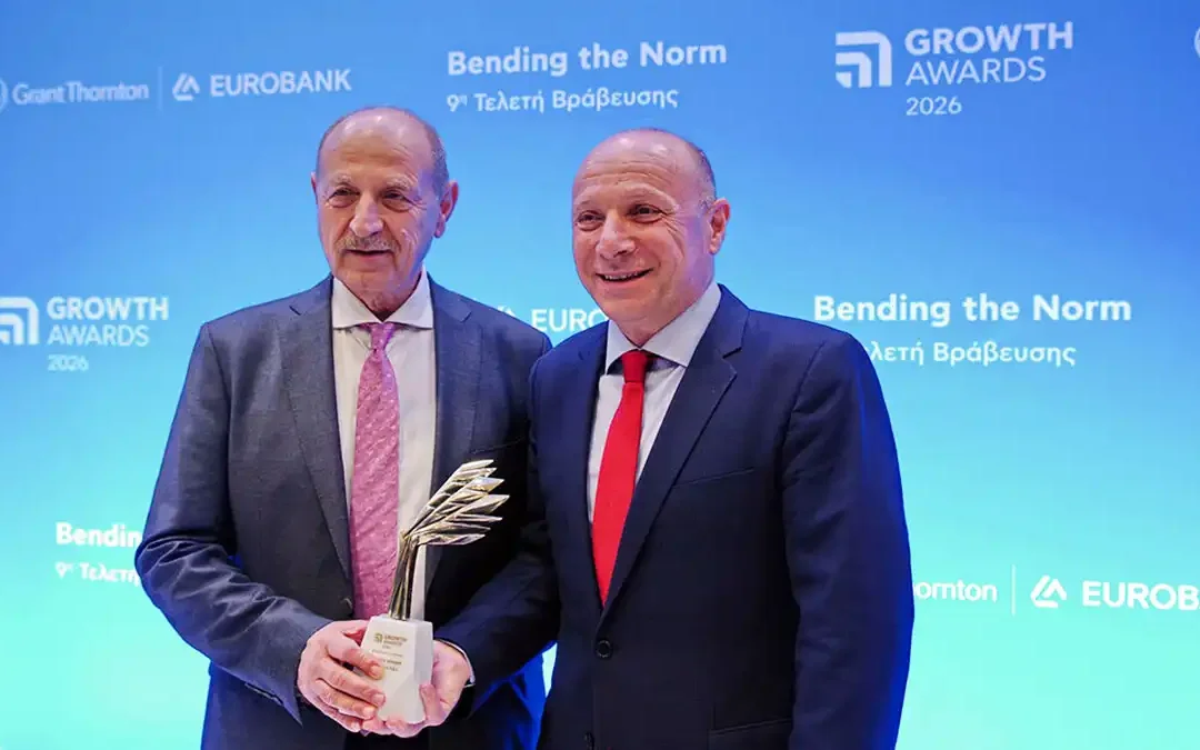 Η ΠΙΝΔΟΣ στους 6 κορυφαίους Growth Winners των Growth Awards 2026
