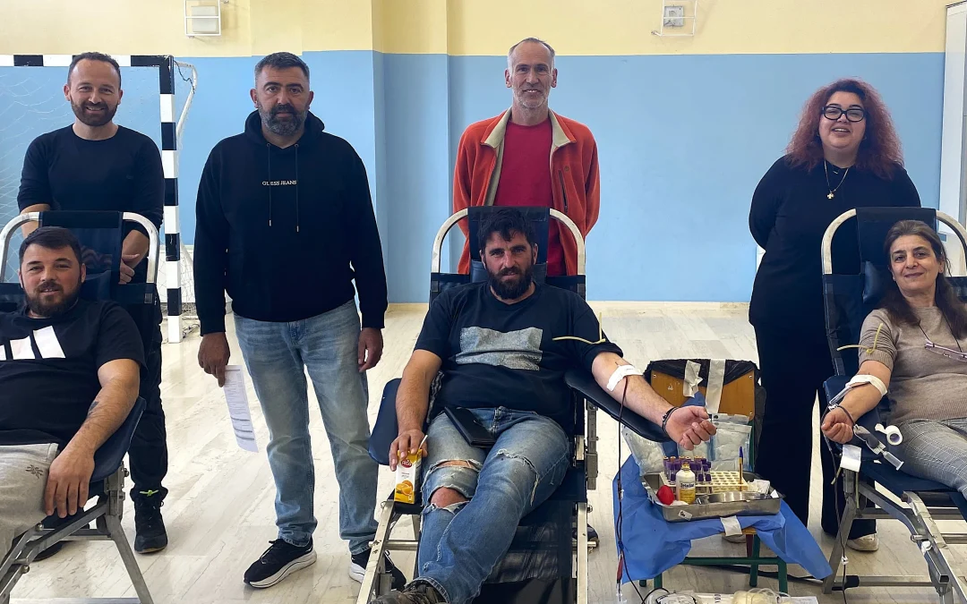 Εθελοντική αιμοδοσία στο 1ο Δημοτικό Σχολείο Ελεούσας για τρίτη συνεχόμενη χρονιά
