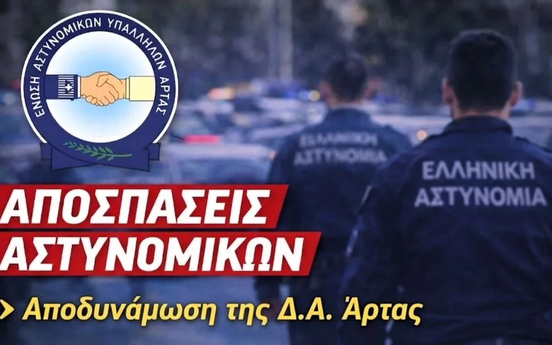 Άρτα: Καταγγελία αστυνομικών για μαζικές αποσπάσεις – «Έχουν ξεπεραστεί τα όρια αντοχής»