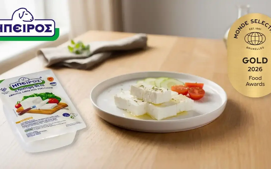 Με 1 Διαμαντένιο και 2 Χρυσά βραβεία διακρίθηκε η φέτα ΗΠΕΙΡΟΣ στα Monde Selection Quality Awards 2026