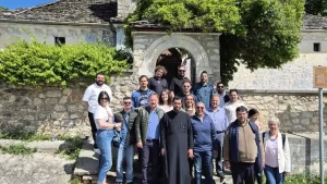 Βυζαντινολόγοι επισκέφτηκαν το ιστορικό Μοναστήρι του Αγίου Αθανασίου στο ακριτικό Δελβινάκι (φωτογραφίες)