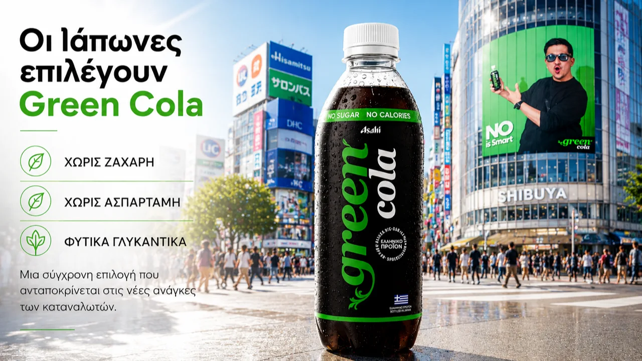 Green Cola: Επίσημη είσοδος στην Ιαπωνία μέσω συνεργασίας με την Asahi