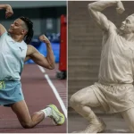 Ο Εμμανουήλ Καραλής έγινε αρχαιοελληνικό άγαλμα σε ανάρτηση του Diamond League