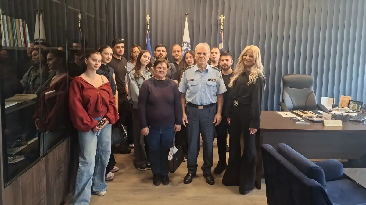 ΣΑΕΚ Ιωαννίνων: «Μαθήματα» αστυνομικού ρεπορτάζ στο Αστυνομικό Μέγαρο (φωτογραφίες)
