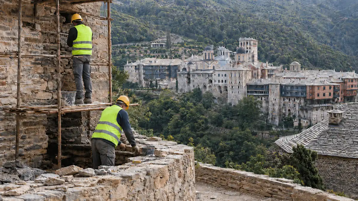 Θέσεις εργασίας για τεχνίτες και εργάτες στο Άγιο Όρος