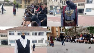 Τι γυρεύουν οι Ζαγορίσιες παραδοσιακές φορεσιές στην αυλή του σχολείου;