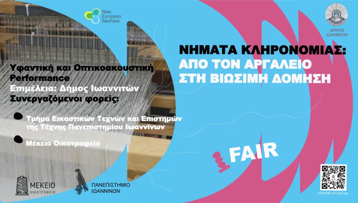 Από τον αργαλειό στην ψηφιακή τέχνη: Οπτικοακουστική performance στα Ιωάννινα