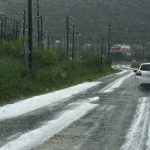 Σφοδρή χαλαζόπτωση στα Ιωάννινα – Ζημιές σε στάση του Πανεπιστημίου (βίντεο)