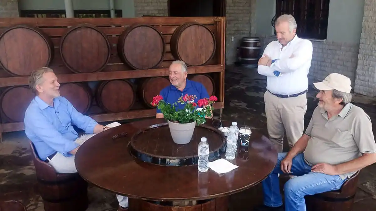 Επίσκεψη του Παύλου Γερουλάνου στη Zoinos Winery