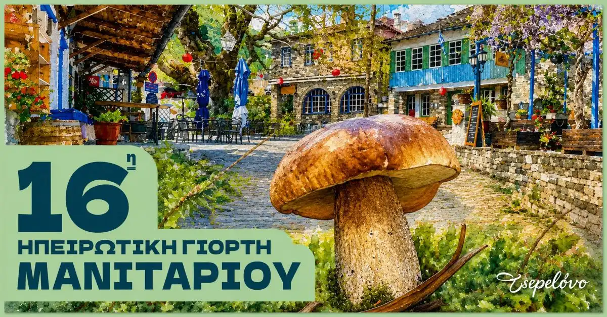 Ο Δήμος Ζαγορίου συνδιοργανωτής στην 16η Ηπειρωτική Γιορτή Μανιταριού