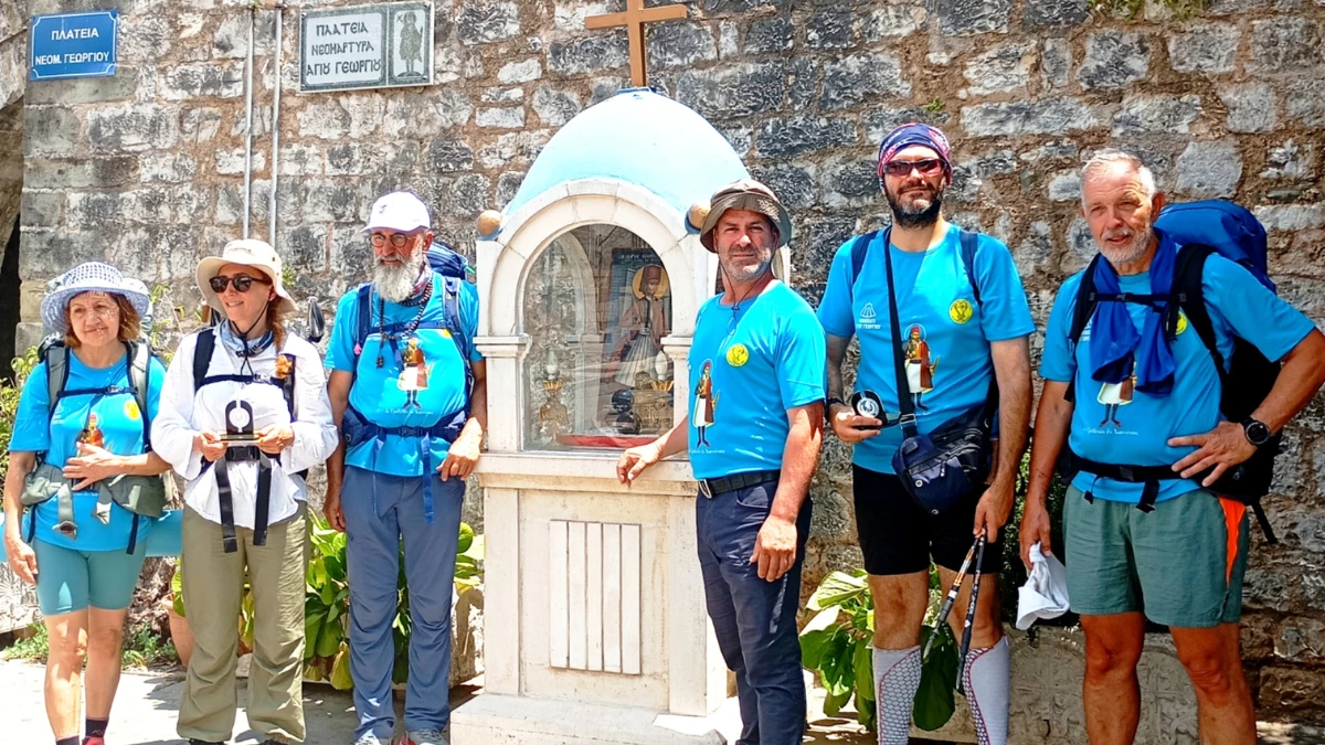 Έφτασαν στα Ιωάννινα οι οδοιπόροι του Αϊ Γιώργη του Φουστανελά