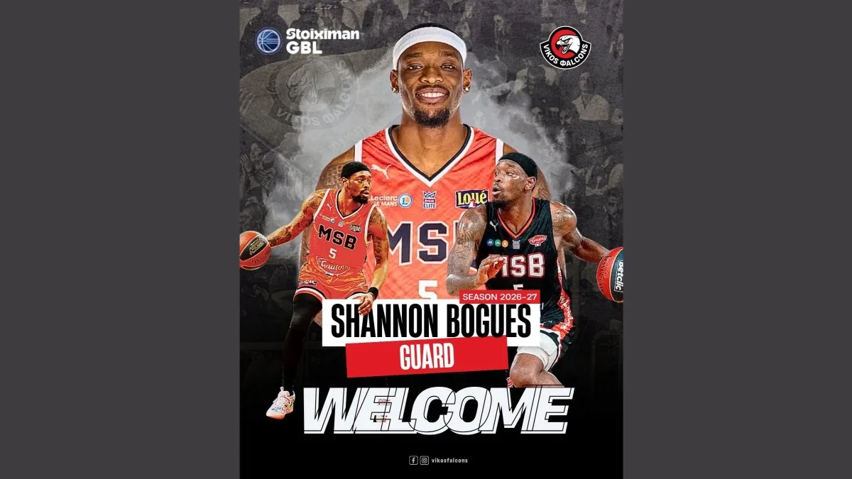 Οι Vikos Φalcons ανακοίνωσαν τον Αμερικανό guard Shannon Bogues