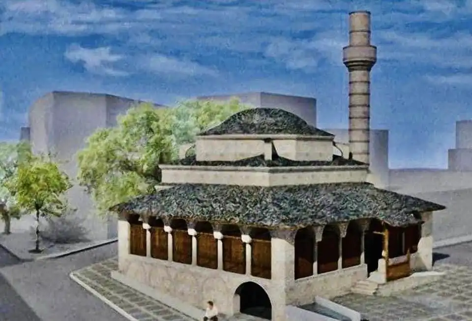 Τζαμί Καλούτσιανης, Οθωμανικό Λουτρό και Κάστρο Κιάφας 