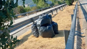 Η έκπληξη των υπαλλήλων καθαριότητας στον κόμβο Εγνατίας προς Γραικοχώρι!…