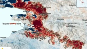 Έως και 14 βαθμούς υψηλότερη η θερμοκρασία του εδάφους στις καμένες εκτάσεις του Πόρτο Γερμενού