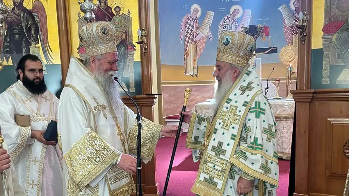 Στη Μητρόπολη Αργυροκάστρου ο Μητροπολίτης Μαυροβουνίου Ιωαννίκιος