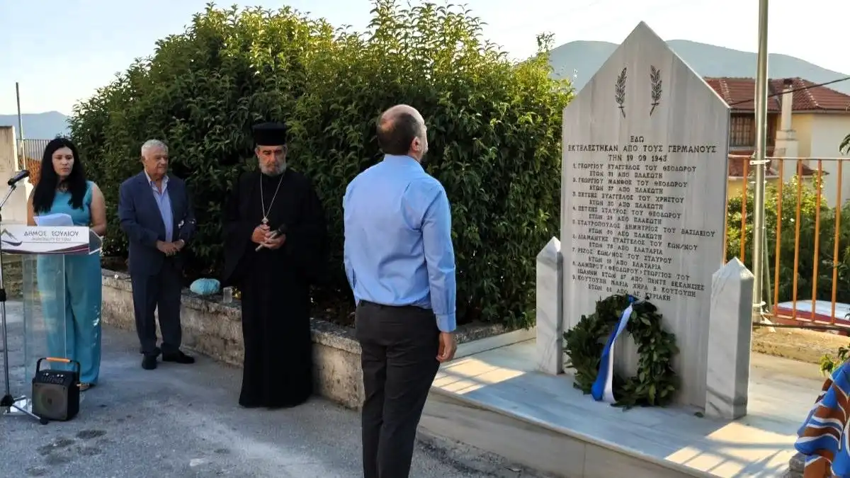 Παραμυθιά: Τίμησαν τη μνήμη των 9 εκτελεσθέντων της 19ης Σεπτεμβρίου 1943