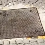 Ιωάννινα: Καπάκι φρεατίου «χορεύει» στην οδό Κρυστάλλη (βίντεο)