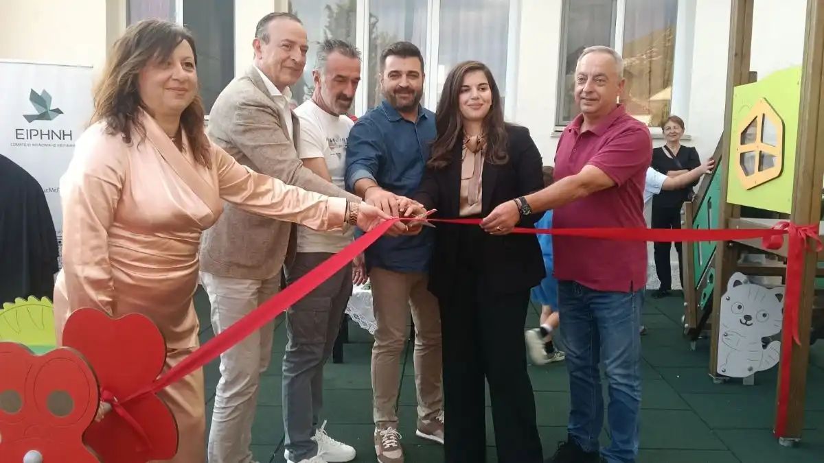 Ιωάννινα: Νέα παιδική χαρά στο Νηπιαγωγείο Κρανούλας με δωρεά του Σωματείου «Ειρήνη»