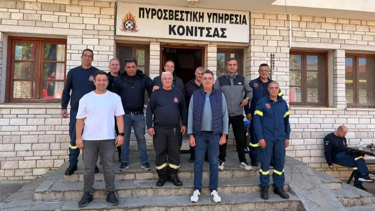 Στην Πυροσβεστική Υπηρεσία Κόνιτσας η Ένωση Πυροσβεστών Ηπείρου – Στο επίκεντρο η υποστελέχωση και τα αυξημένα συμβάντα στον Αώο