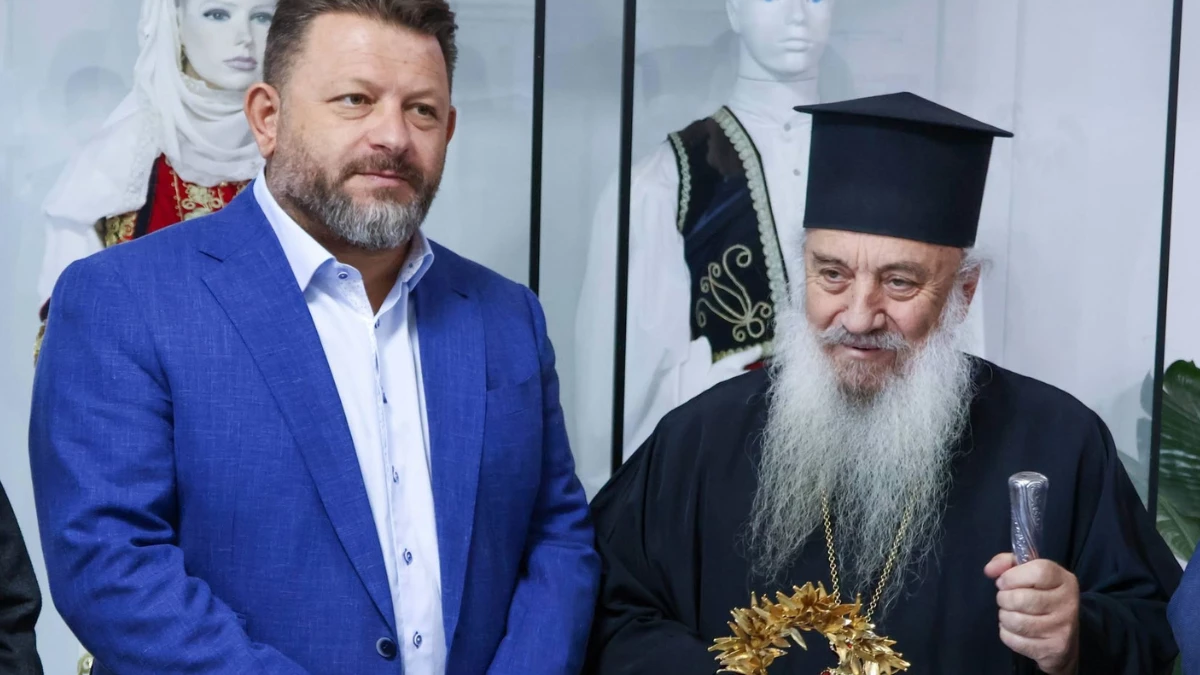 Ο Μητροπολίτης Αργυροκάστρου Ναθαναήλ με εκπροσώπους του Δικτύου Πόλεων με Λίμνες