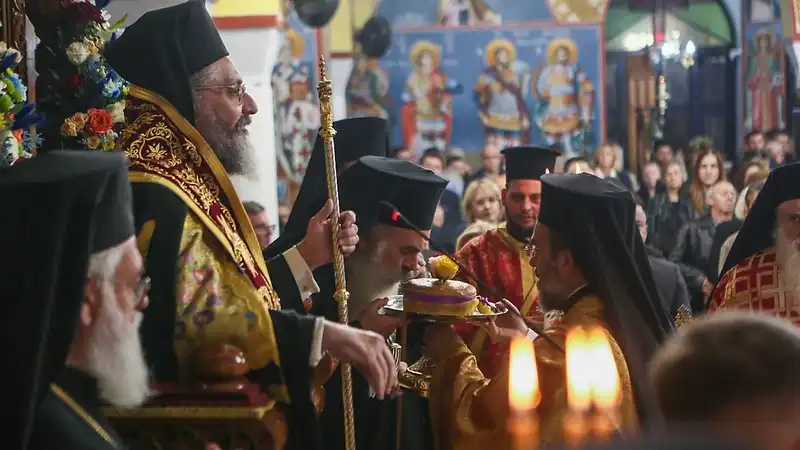 Ο Μητροπολίτης Παραμυθίας Σεραπίων στον λαμπρό εορτασμό του Πολιούχου Λαμίας Αγίου Λουκά